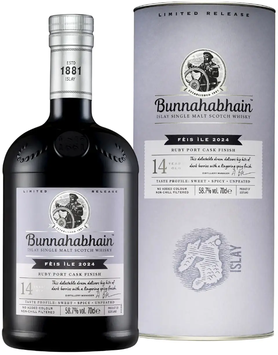 Bunnahabhain Fèis Ìle 2024: 14 Year Old Ruby Port Cask Finish