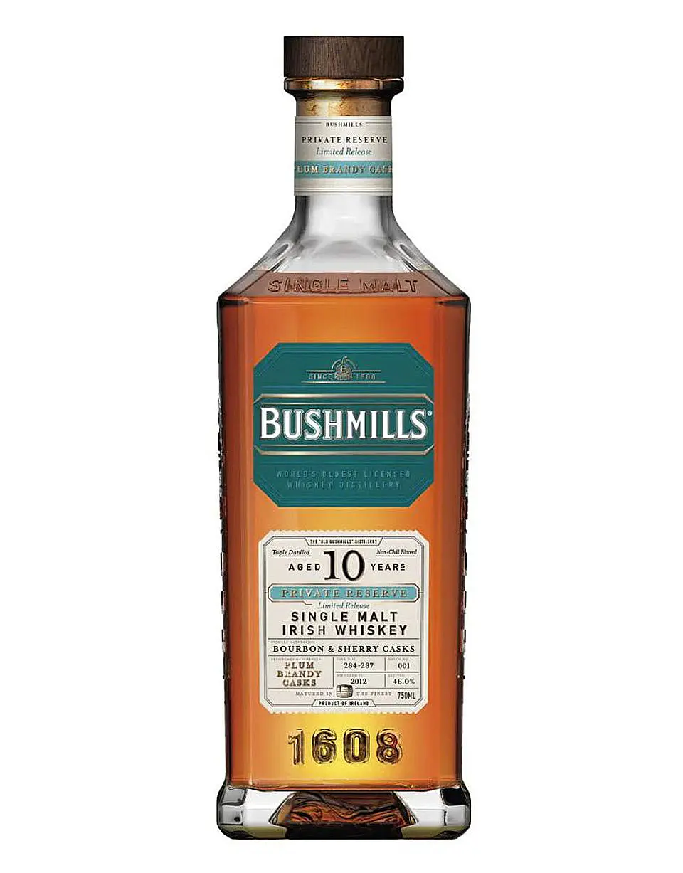 Bushmills Private Reserve 10 Year Old Plum Brandy Cask Whiskey