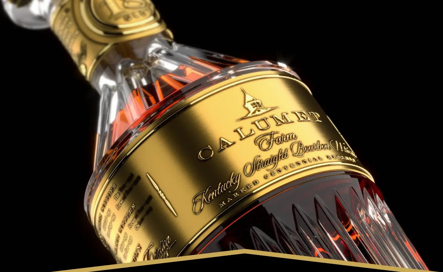 Calumet Farm 18 Year Bourbon Trophy Decanter 100th Anniversary Release - Image 3