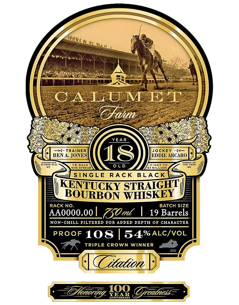 Calumet Farm 18 Year Bourbon Trophy Decanter 100th Anniversary Release - Image 5