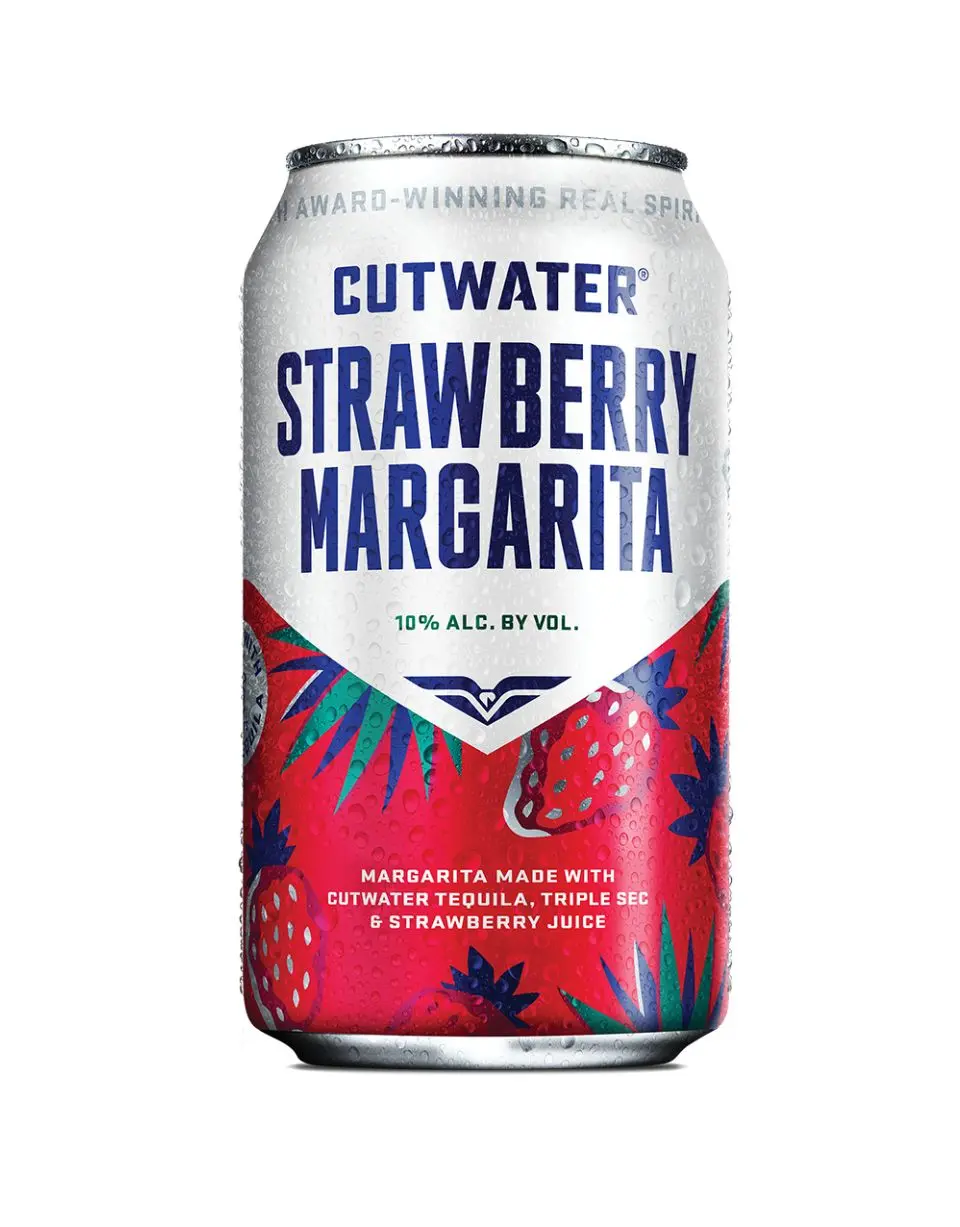 Cutwater Strawberry Margarita Canned Cocktail - Image 2