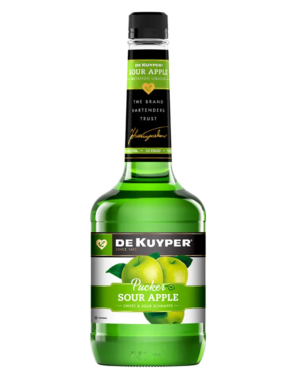 DeKuyper Pucker Sour Apple Schnapps Liqueur
