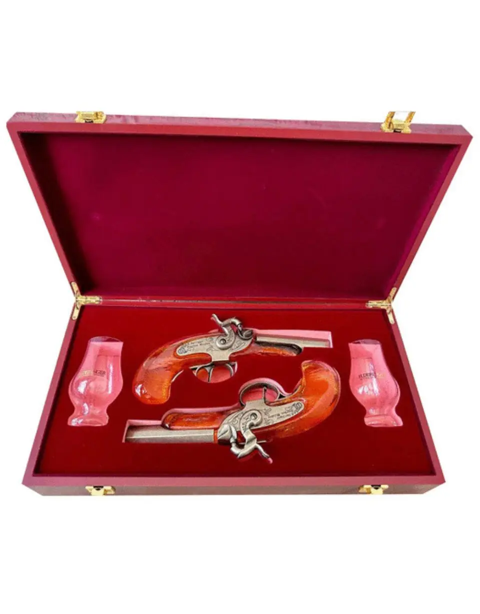 H.Deringer Bourbon Whiskey Pistol Set 2x200ml - Image 2