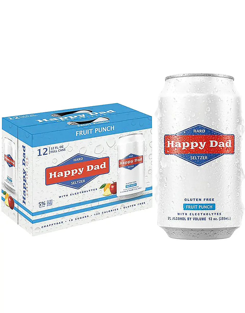 Happy Dad Fruit Punch Hard Seltzer 12-Pack