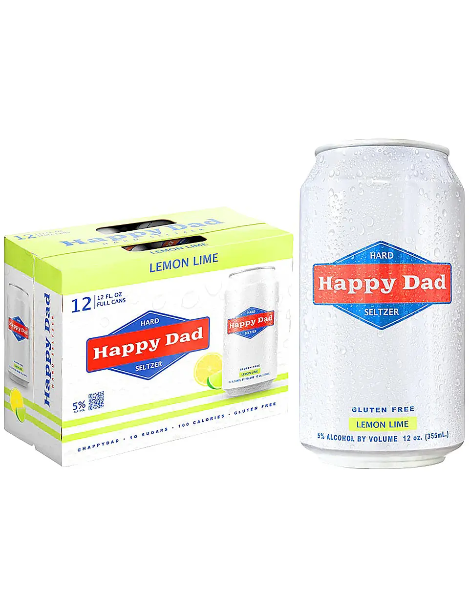Happy Dad Hard Seltzer Lemon Lime 12-Pack