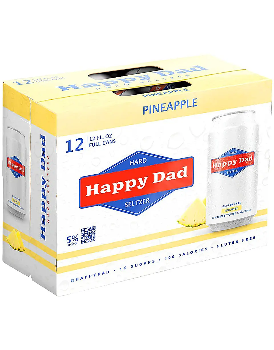 Happy Dad Hard Seltzer Pineapple 12-Pack