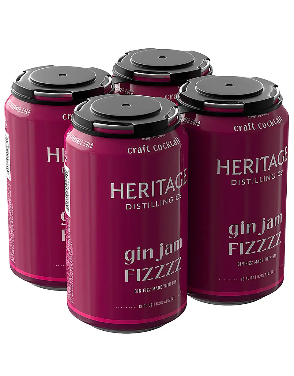 Heritage Gin Jam Fizzzz 4 Pack Can