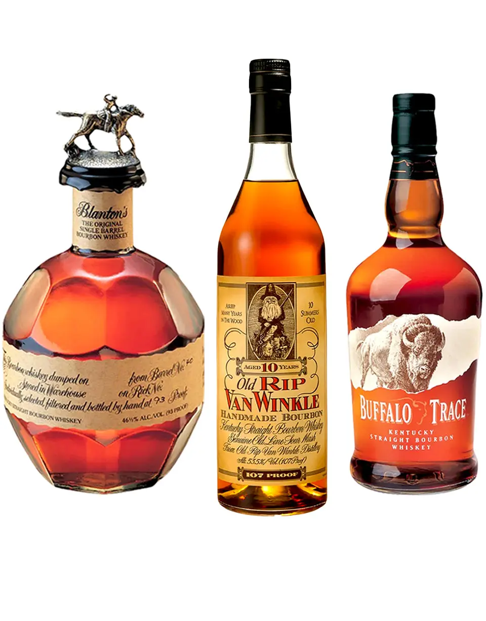 Pappy Van Winkle 10 Year, Blanton's & Buffalo Trace Bourbon Bundle