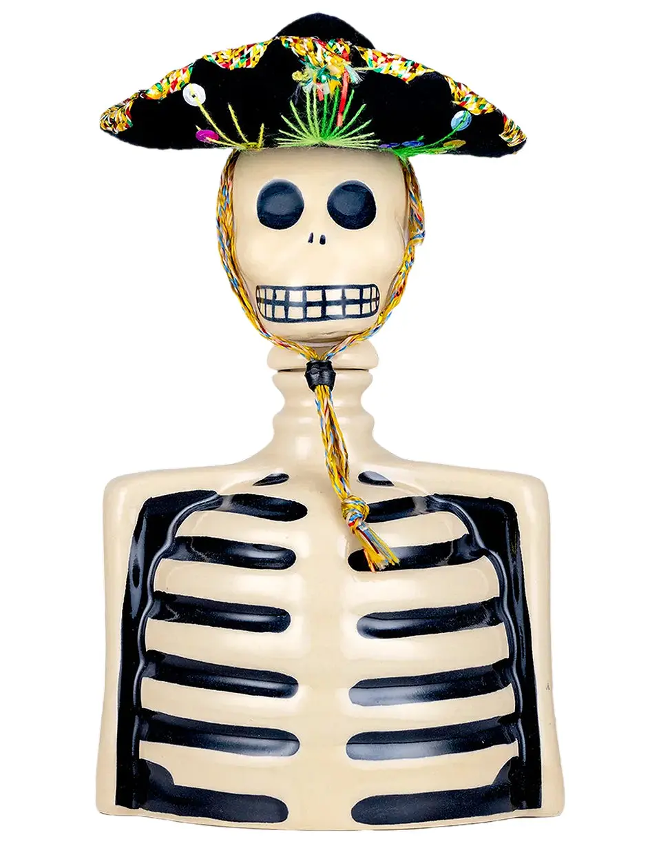 Skelly Tequila Anejo with Mariachi Hat