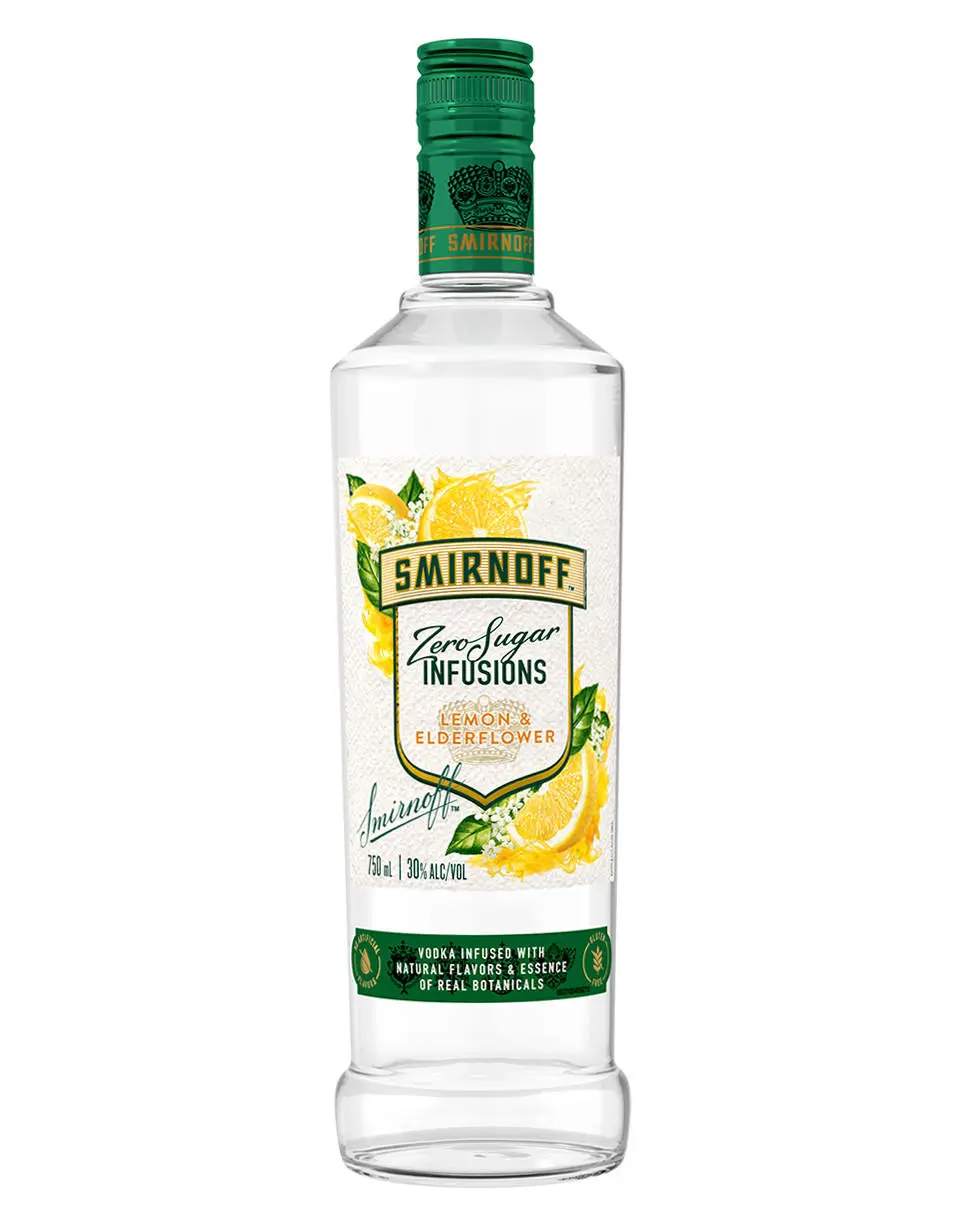 Smirnoff Zero Sugar Infusions Lemon Elderflower