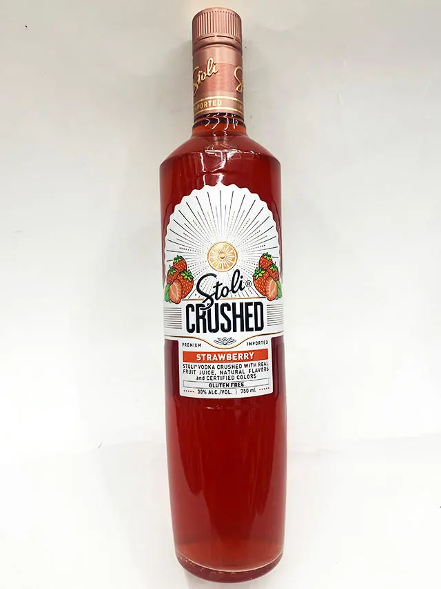 Stoli Crushed Strawberry 750ml - Image 2